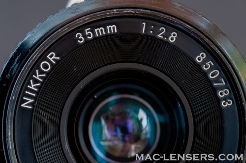 Démontage et nettoyage du Nikkor 35mm f/2.8 Ai